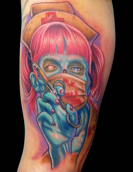 Tattoos - Zombie Nurse tattoo - 62929